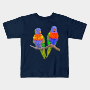 Cute rainbow loris - lorikeet Kids T-Shirt